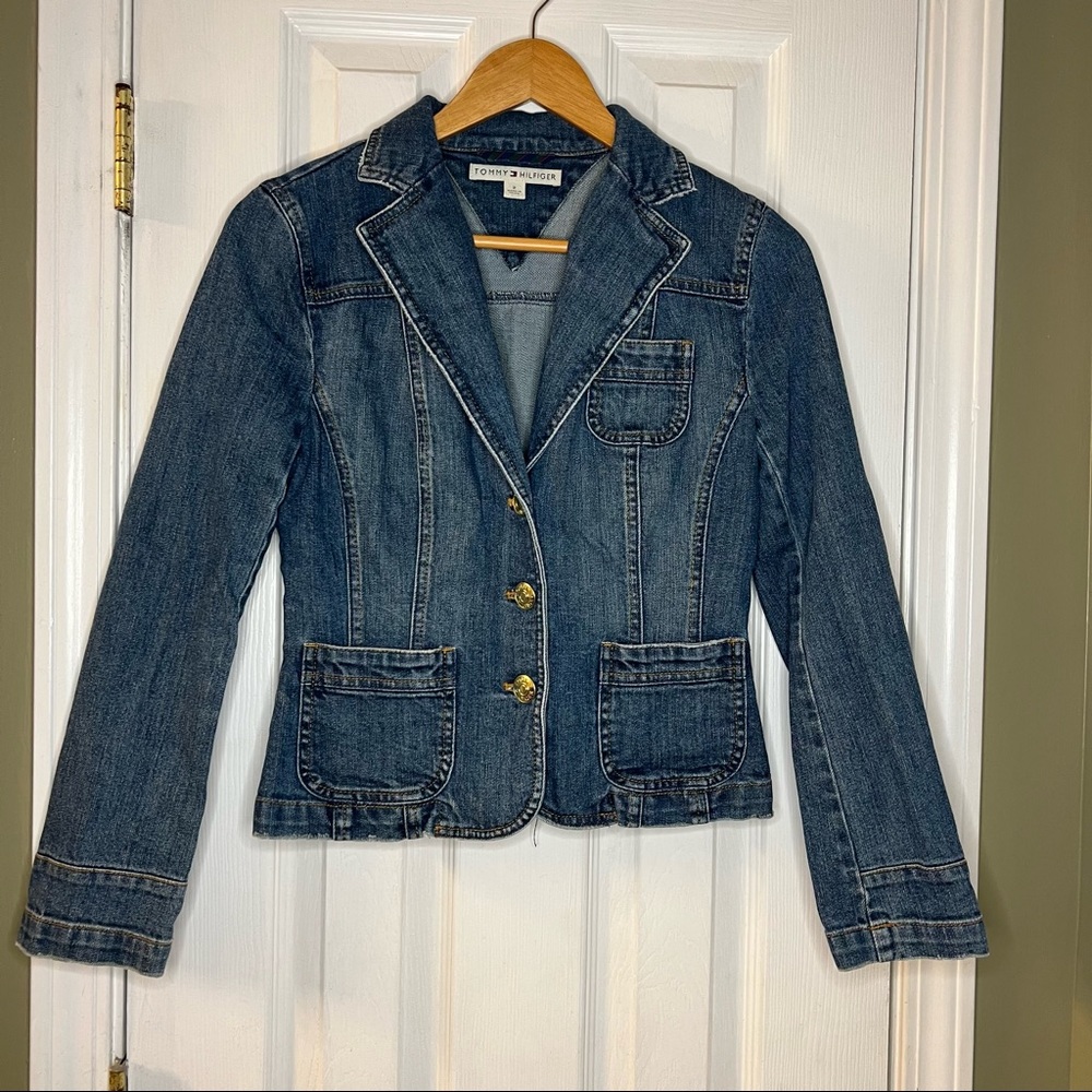 Women’s Tommy Hilfiger Blue Jean Denim Jacket Size 2